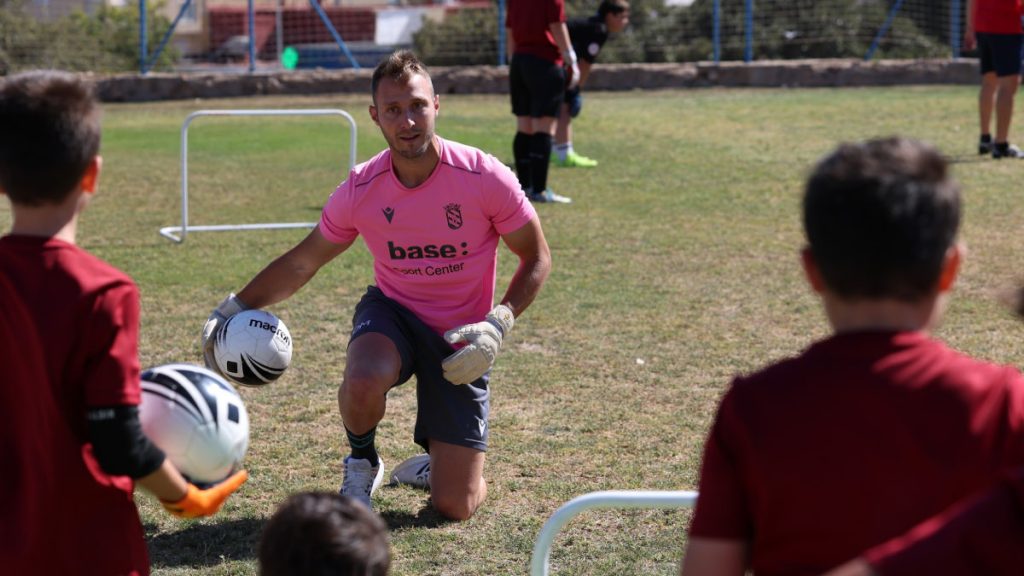 Javi Montoya, en su etapa en la UD Melilla. Foto: UD Melilla.