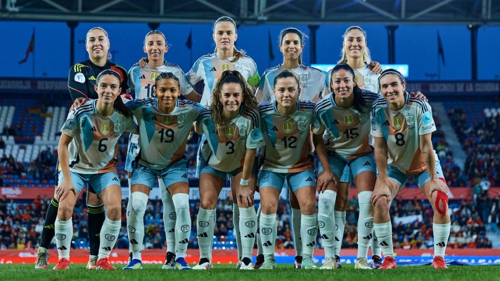 Once de la Selección ante Bélgica en el Ciutat de València. Foto: RFEF.