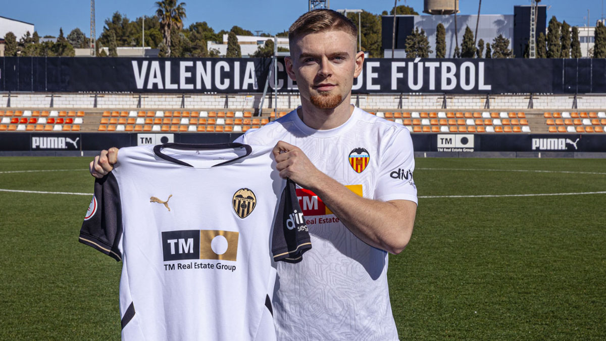 Dino Salihovic, nuevo fichaje del VCF Mestalla. Foto: Valencia CF. 