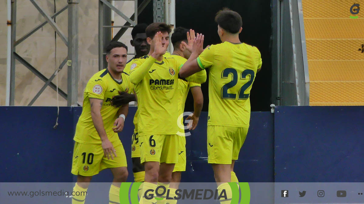 Los jugadores del Villarreal celebrando un gol. 