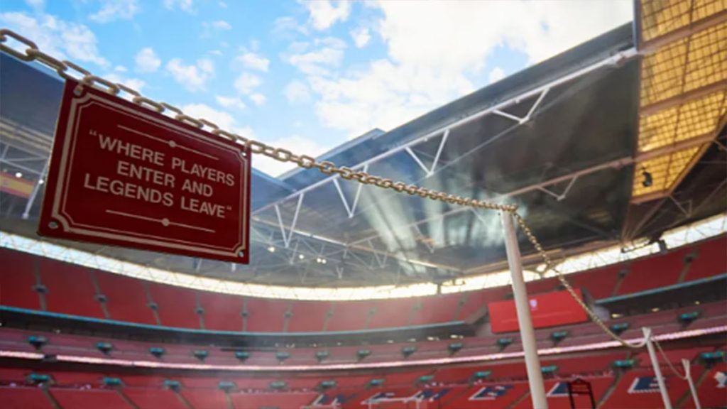 El estadio de Wembley de Londres antes del Inglaterra vs España de este miércoles. Foto: RFEF.