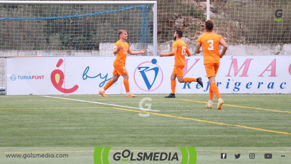 Gorxa celebrando su gol.