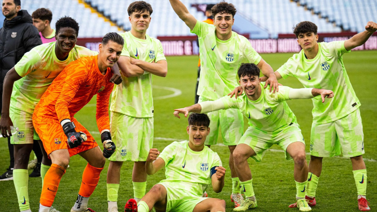 Jugadores del FC Barcelona Juvenil. Foto: club. 