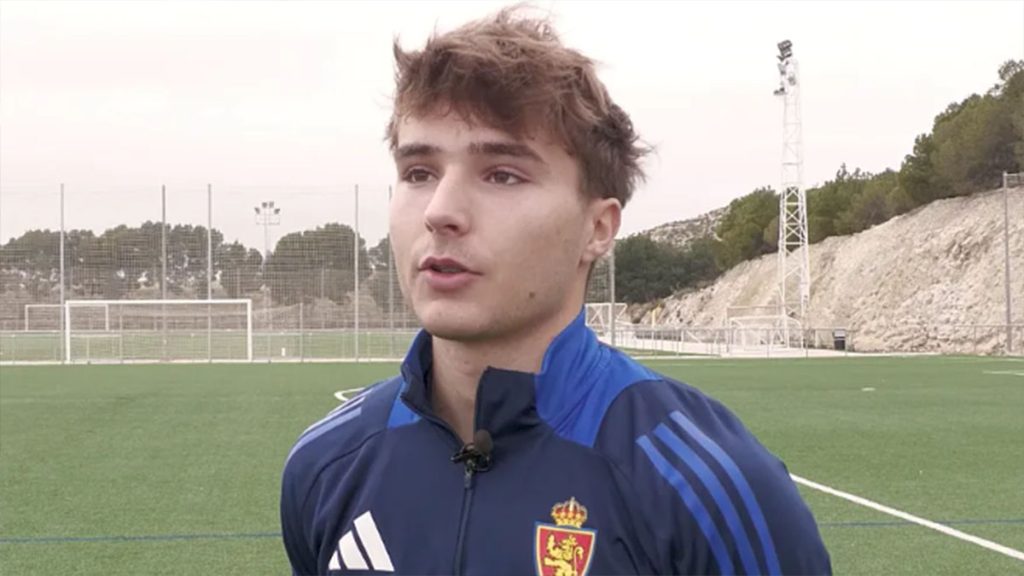 Jorge Franco, jugador del Real Zaragoza Juvenil. Foto: club.