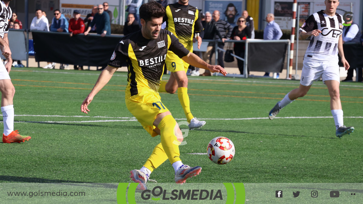 Iván Agudo, jugador del CD Roda. 
