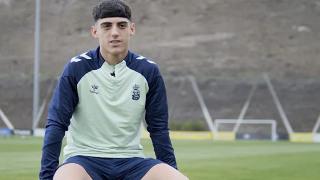 Valentín Pezzolesi, jugador de la UD Las Palmas Juvenil.