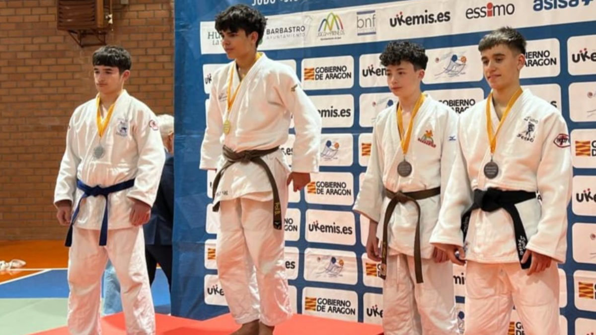 Pol ganador del Oro en el campeonato de Aragón de Judo. 