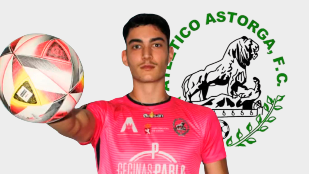 Diego Llamazares, portero del At. Astorga. Foto: club.