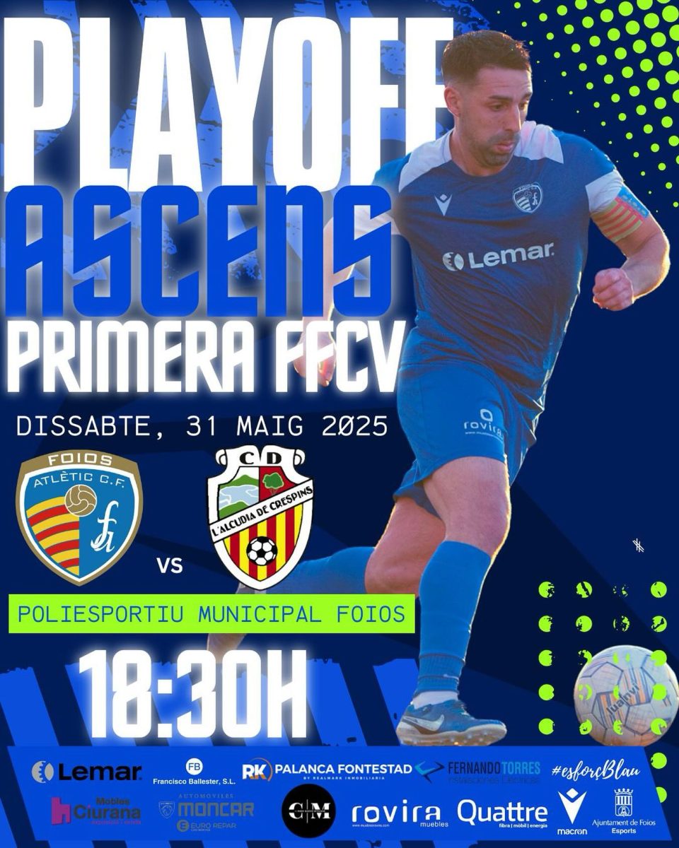 Foios vs CD Alcúdia de Crespins. Foto: Foios. 