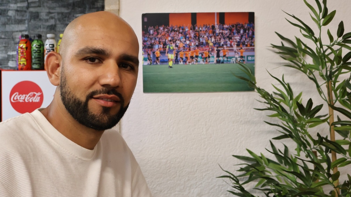 Yassine, jugador del último ascenso del Torrent CF.