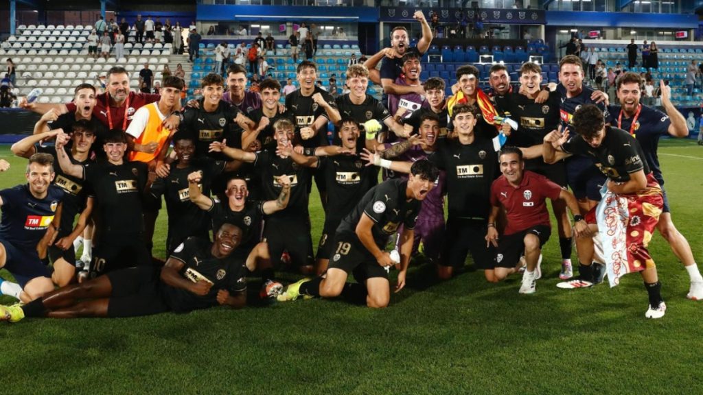 La plantilla del Valencia CF Juvenil.