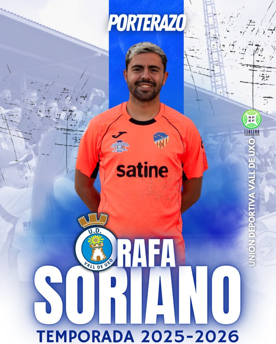 David Soriano, nuevo portero de la UD Vall de Uxó. Foto: Club.