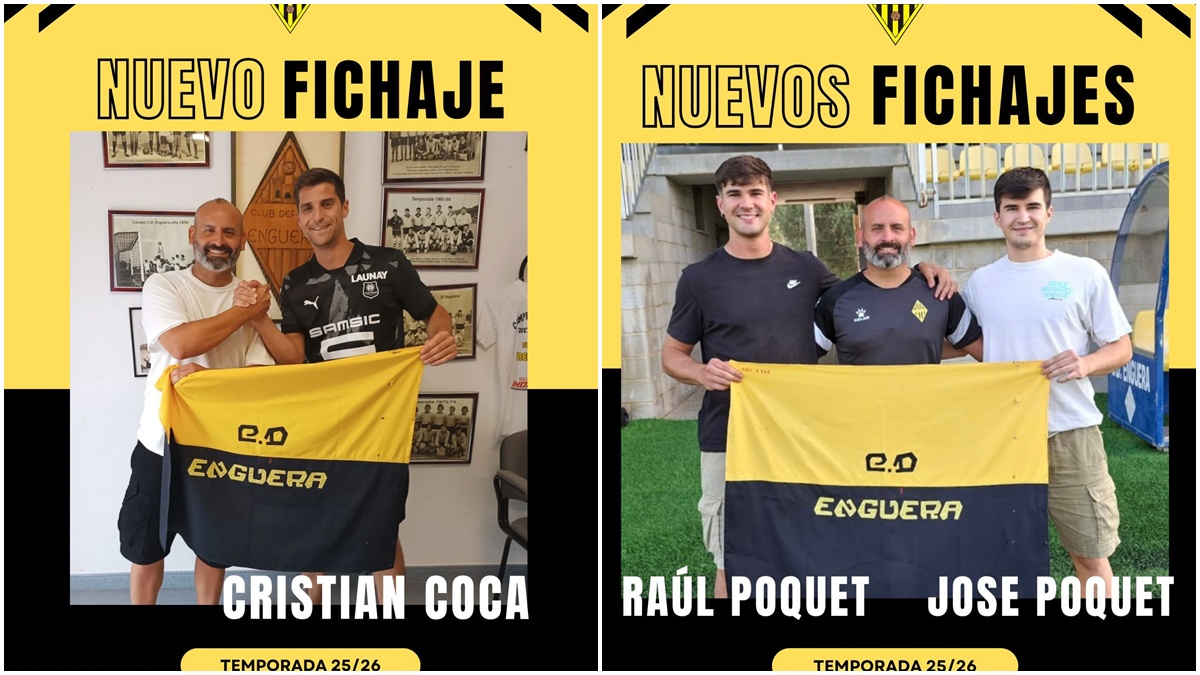 Fichajes del CD Enguera. Foto: Club.