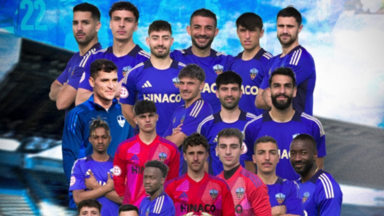 La plantilla del Lleida CF. Foto: Lleida CF.