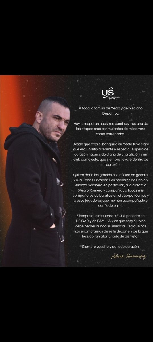 Mensaje de Adrián Hernández.