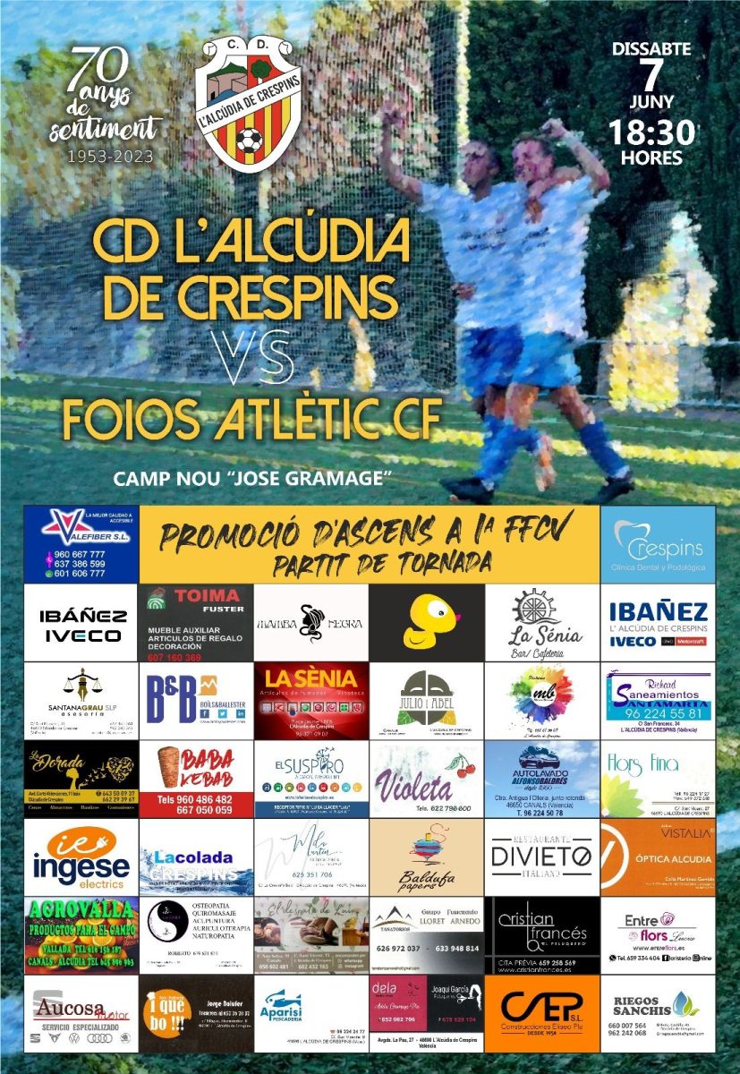 Foto: CD L´Alcúdia de Crespins. 