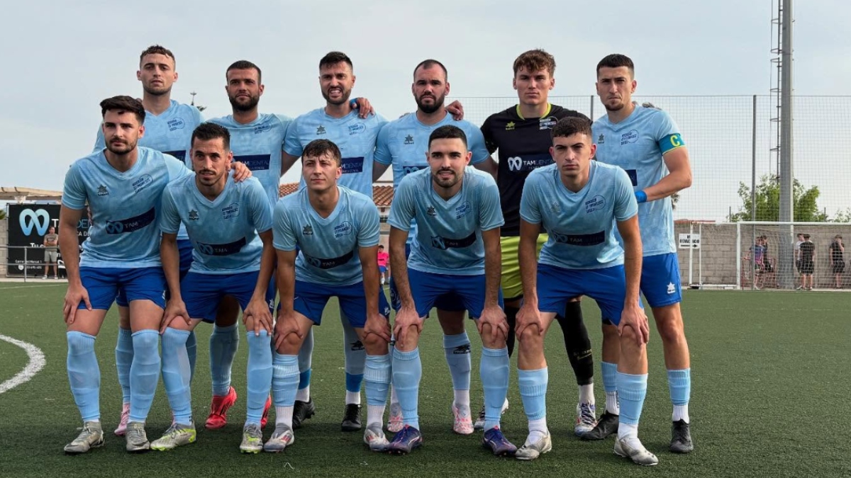 Once del Promeses Sueca en el partido de la ida de la eliminatoria. Foto: Club. 