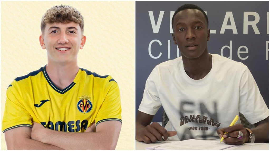 Pablo Pascual y Cheikh Thiam. Fotos: Villarreal CF.