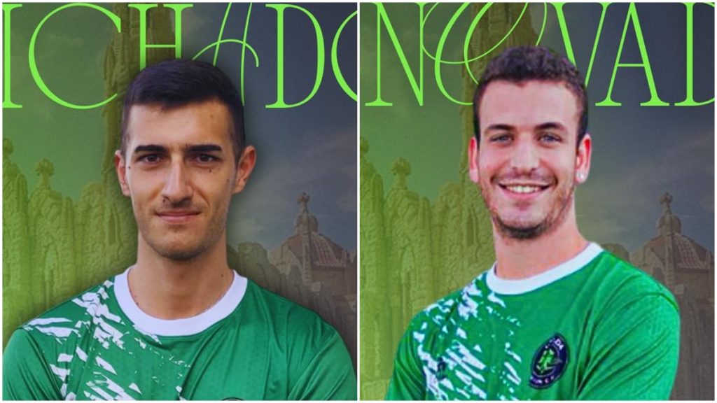 Nano y Ruano, jugadores del Novelda Unión. Fotos: Club.