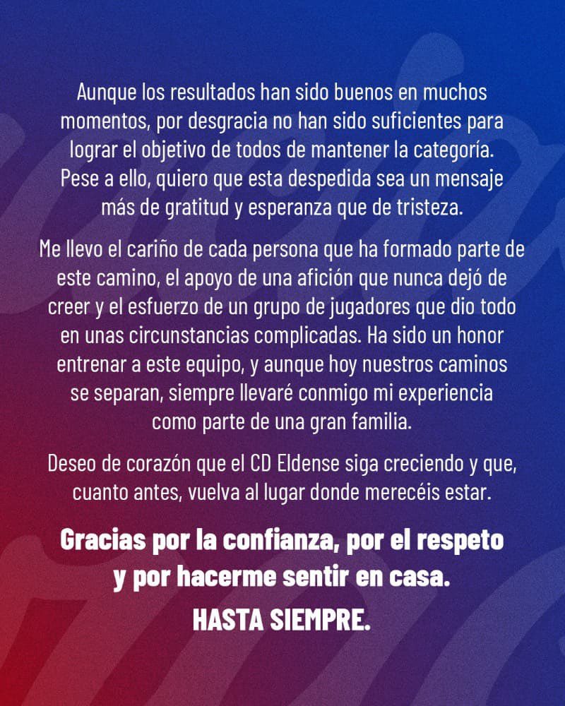 Mensaje José Luis Oltra