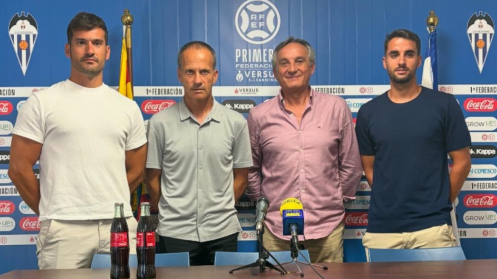 Nuevo cuerpo técnico del CD Alcoyano. Foto: CD Alcoyano.