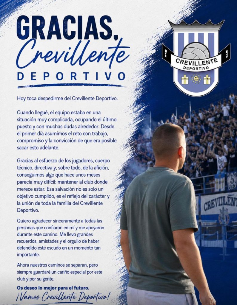 Despedida de José Manuel Ruiz del Crevillente